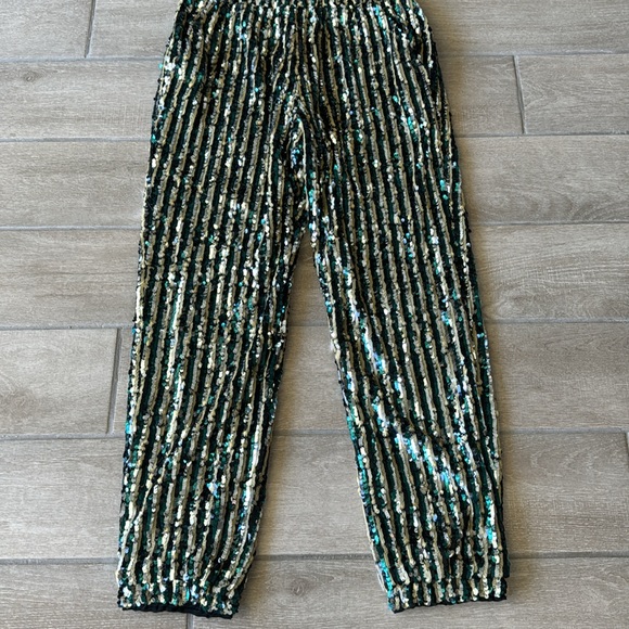 Tularosa Cara Sequin Pant in Multi Size: S - Picture 4 of 6